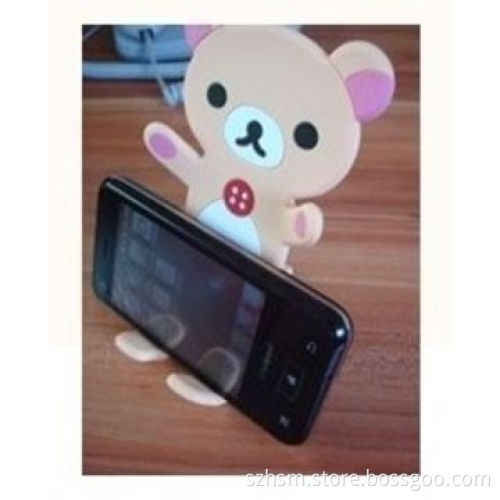 Custom Cheap Cute Cartoon 3D Plastic Mobile Phone Holder